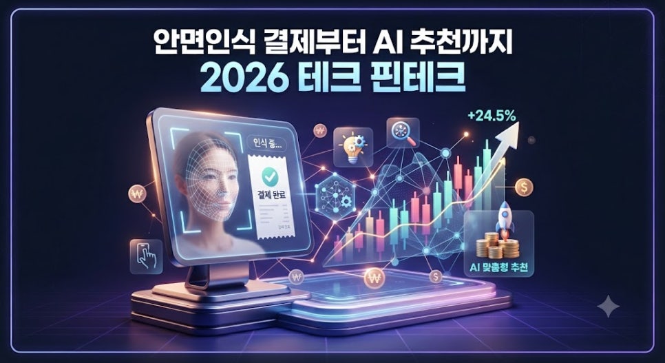 안면인식 결제와 AI 금융 추천으로 본 2026 하반기 테크 핀테크 변화 인포그래픽